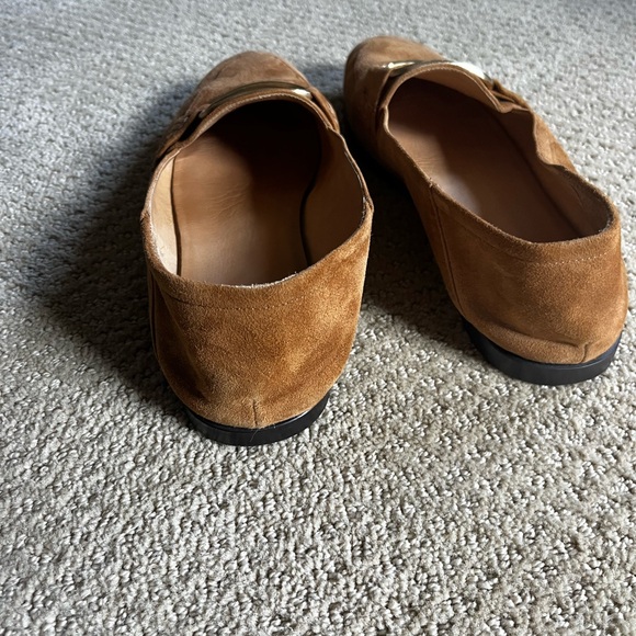 Frame women size 39 camel colored Suede Loafers - Picture 3 of 5